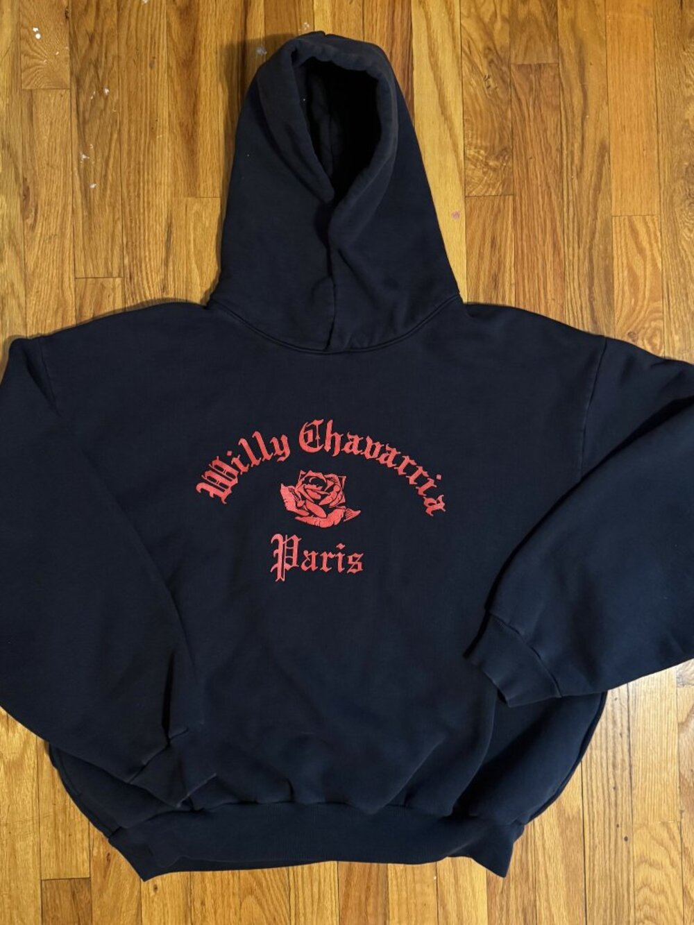 Cool Willy Chavarria hoodie, Heavyweight premium cotton, cropped very boxy fit
